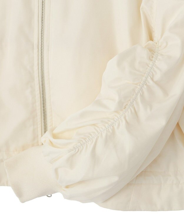 earth music&ecology 【WEB・一部店舗限定】レースリバーシブルブルゾン Ivory