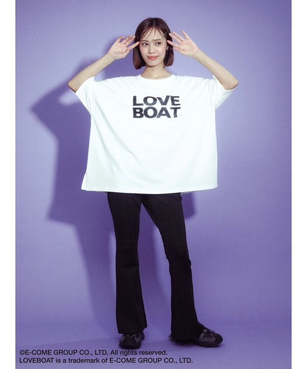 Green Parks ■別注　ＬＯＶＥ　ＢＯＡＴ　フレアパンツ Black