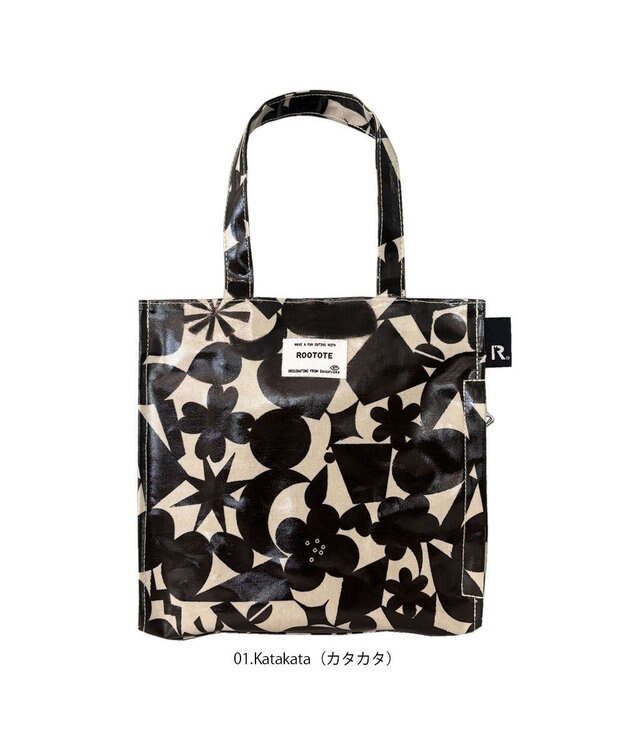 ROOTOTE 3601【ラミネート加工 正方形型】 EU.スクエア.ラミネート-S 01：カタカタ