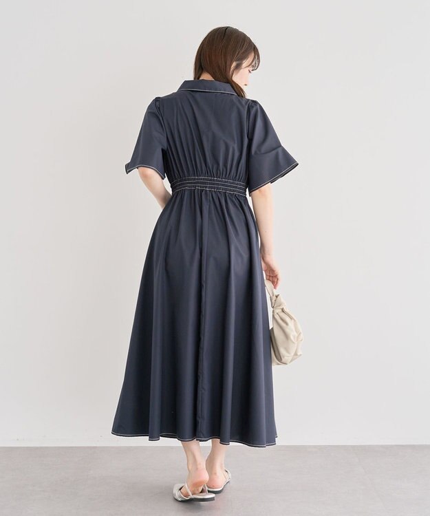 Green Parks ・ＥＬＥＮＣＡＲＥ　ＤＵＥ　スキッパーワンピース Navy