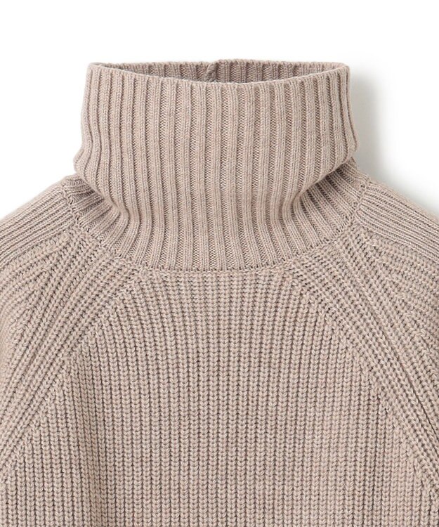 BEIGE， 【洗える】LEADER / ボタンディティールハイネックトップス Taupe