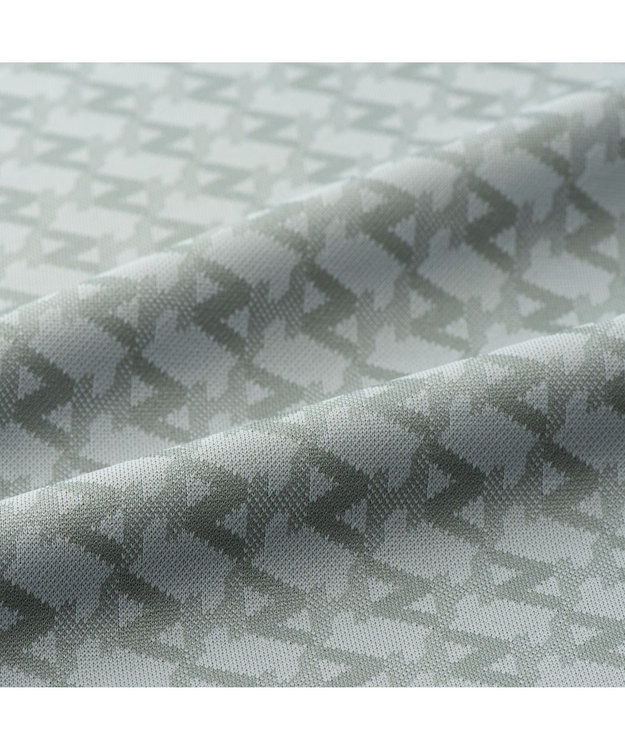 ZERO HALLIBURTON ZH モノグラム ポロシャツ ZHG-A4S6 82816 ゴルフウェア グレー