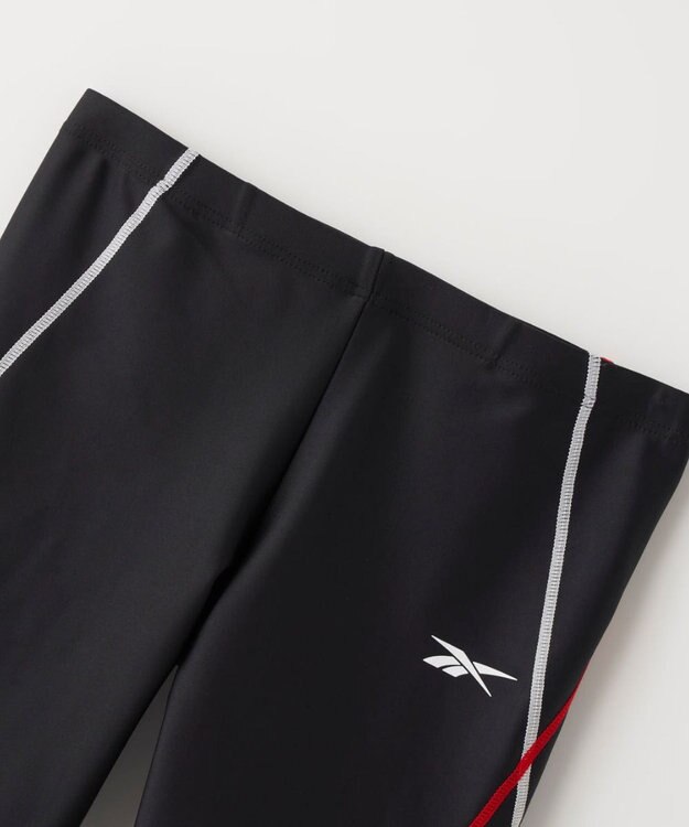 OP／FILA 【Reebok】ステッチ入りロングスパッツ ブラック