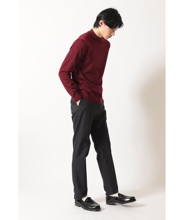 DAKS モックネック ニットプルオーバー パープル