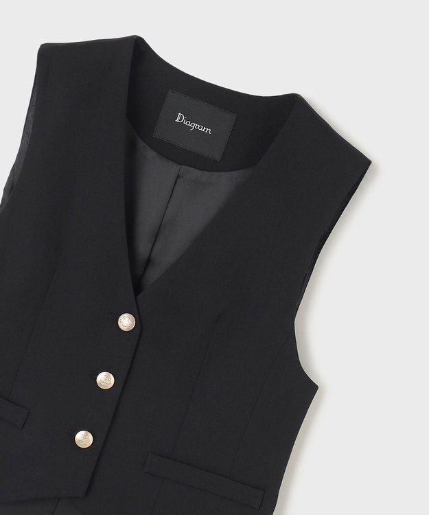 GRACE CONTINENTAL サテンコンビジレワンピース ブラック