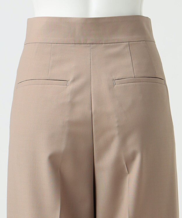 23区 【R(アール)】ウールトロストレッチ ワイドパンツ ベージュ系