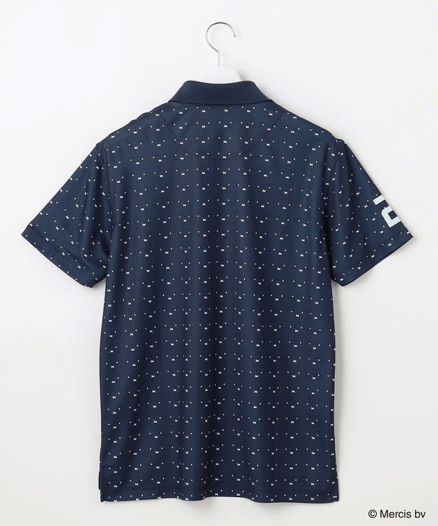 23区GOLF 【MEN】【吸水速乾/UVカット】ミッフィーフェイスポロシャツ ネイビー系5