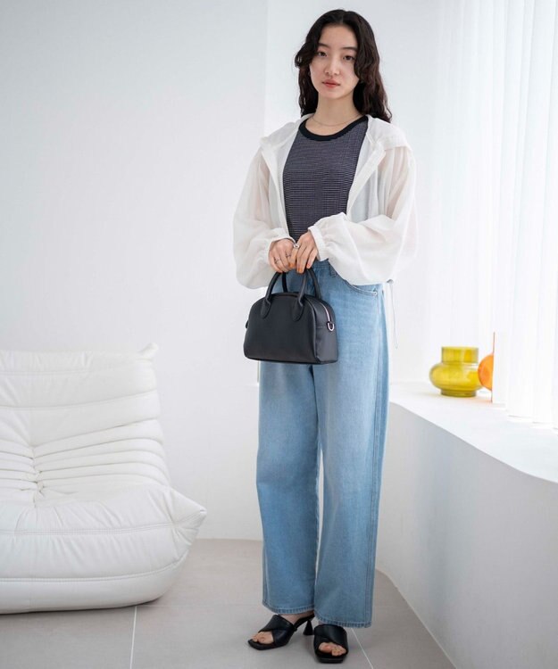 WEGO シアードロストショートパーカー ホワイト