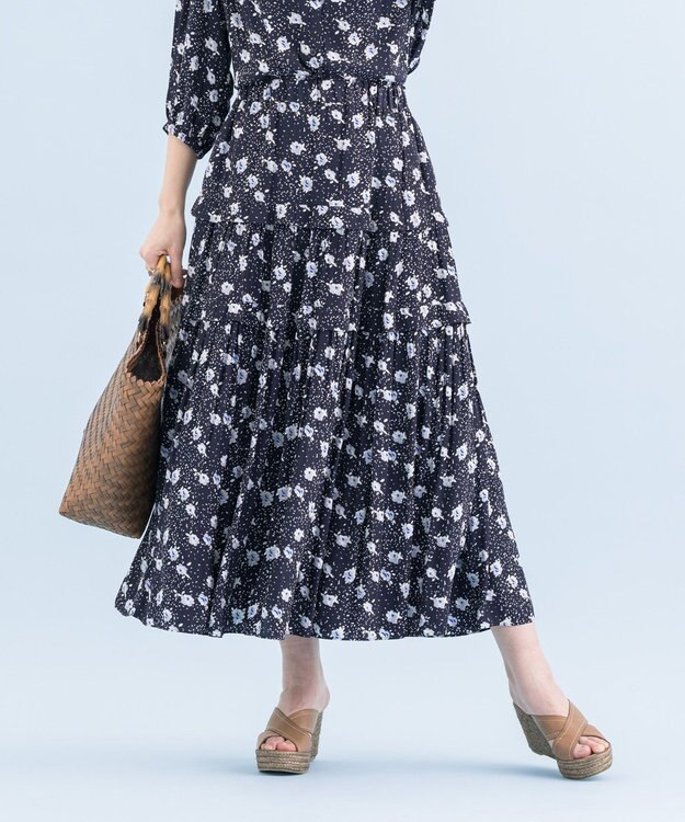 ONWARD Reuse Park 【自由区】スカート春夏 ネイビー