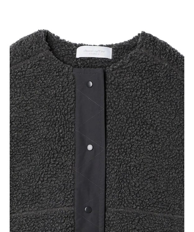 Green Parks ロングボアコート Charcoal Gray