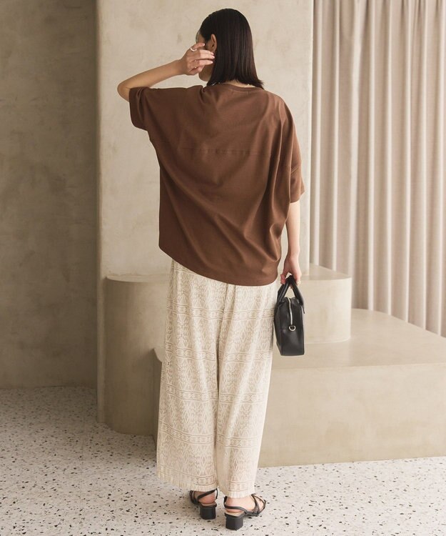 AMERICAN HOLIC 【新色追加】【接触冷感】コクーンシルエットカットソー Brown