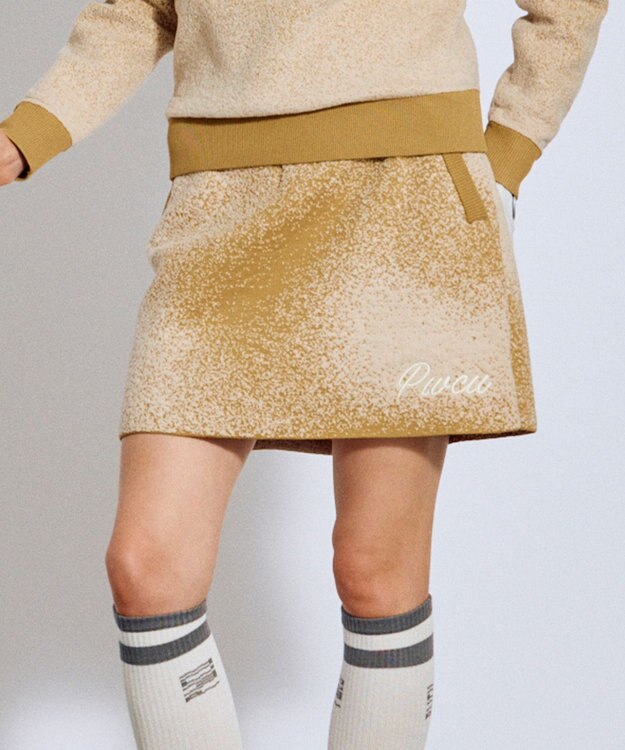 PW CIRCULUS 【手洗い洗濯可】 【WOMEN】グラデーションニットスカート ゴルフ レディース ベージュ系