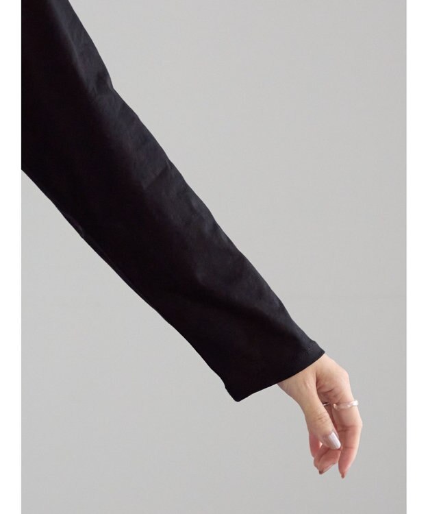 Te chichi シルケット天竺ロングスリーブTee ブラック