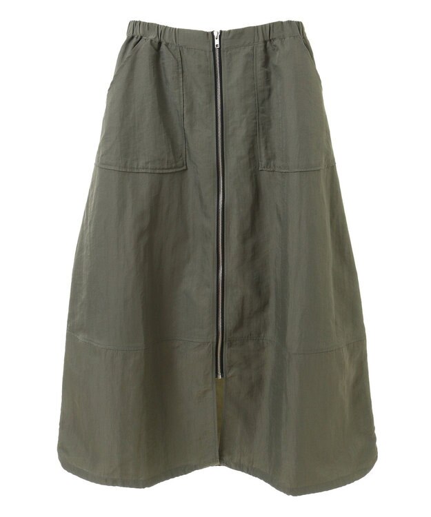 Green Parks フロントＺｉｐコクーンスカート Khaki