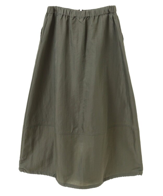 Green Parks フロントＺｉｐコクーンスカート Khaki