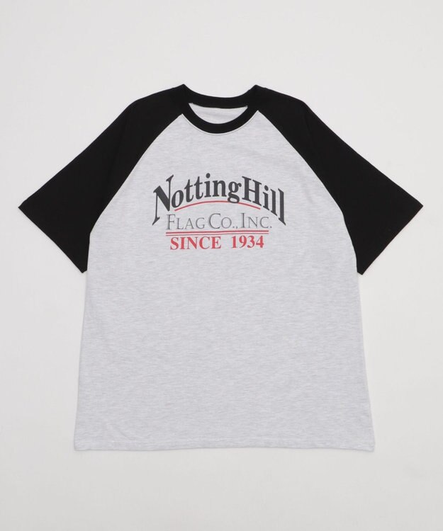 WEGO レタリングラグランT ブラック