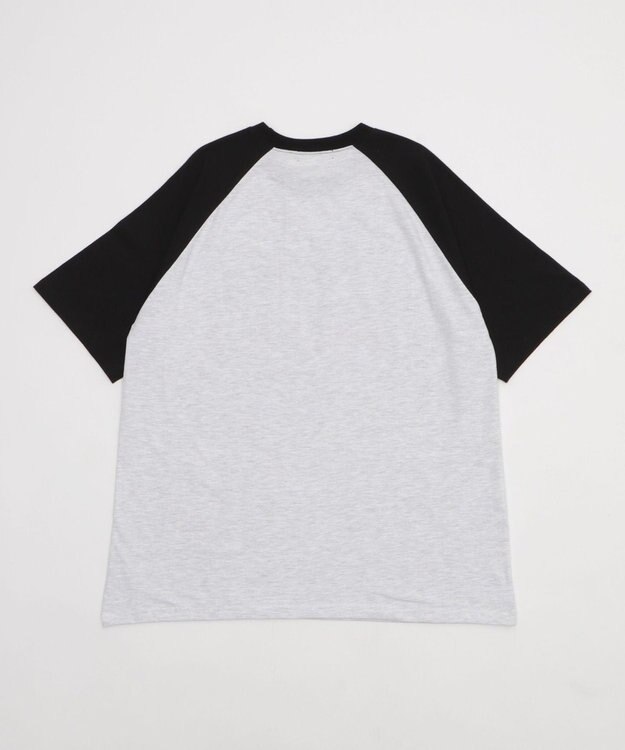 WEGO レタリングラグランT ブラック