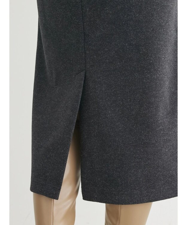 Green Parks 圧縮ポンチキーネックジャンスカ Dark Gray Mixture