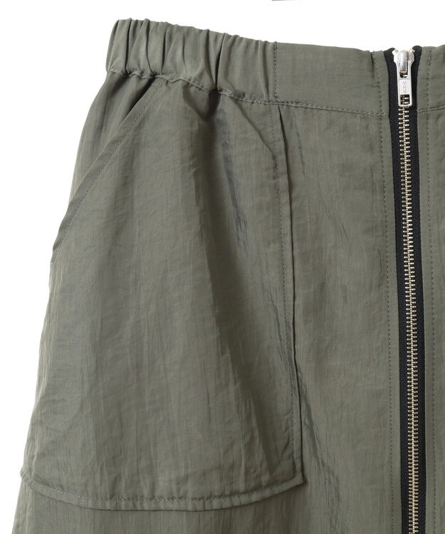 Green Parks フロントＺｉｐコクーンスカート Khaki