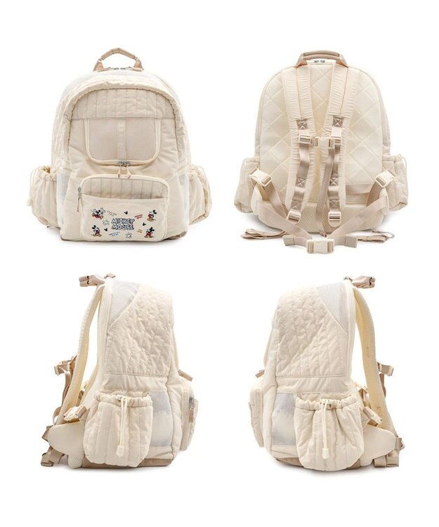 PET PARADISE ディズニー ミッキーマウス 刺繍 リュック アイボリー