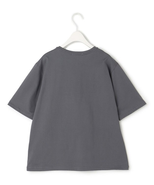 ICB 【接触冷感・UVケア・洗える】ロゴＴＥＥ カットソー チャコールグレー系