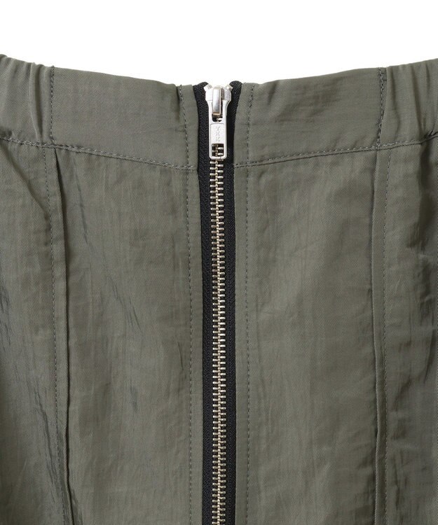 Green Parks フロントＺｉｐコクーンスカート Khaki