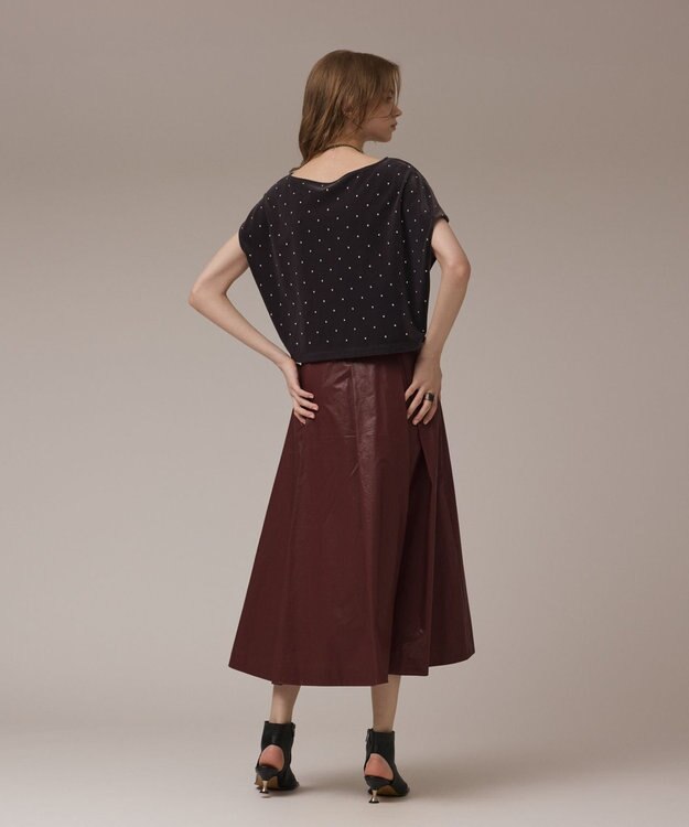 GRACE CONTINENTAL ベロアルーズカットトップ グレー