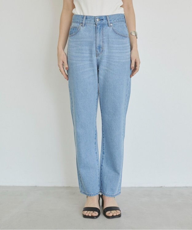 WEGO 【ANGIE VINTAGE/SMLサイズ展開】ストレートデニムパンツ ブルー