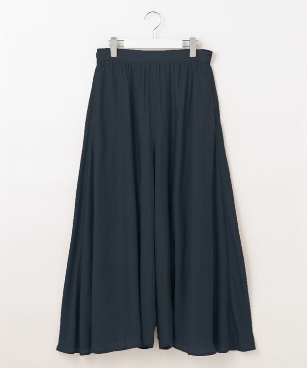 UNFILO ヴィンテージライク ギャザーパンツ ネイビー