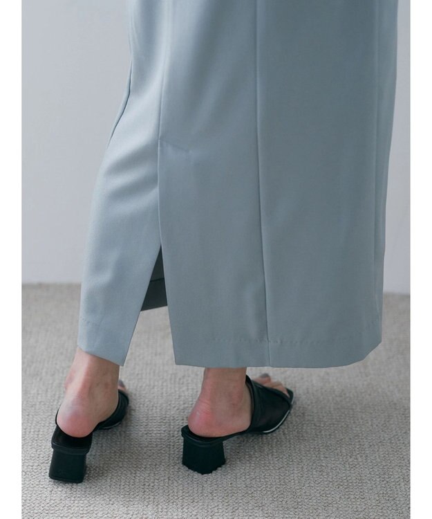 YECCA VECCA シャーリングロングナロースカート Mint