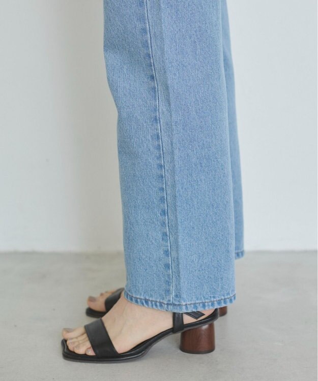 WEGO 【ANGIE VINTAGE/SMLサイズ展開】ストレートデニムパンツ ブルー