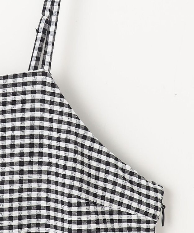 ANY 【洗濯機可能】ギンガムギャザーワンピース ギンガム