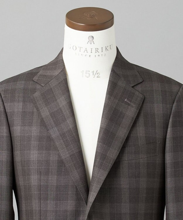 GOTAIRIKU 【CANONICO/カノニコ】 リベンジ 150's 通年スーツ（ブラウン×チェック） ダークブラウン系4