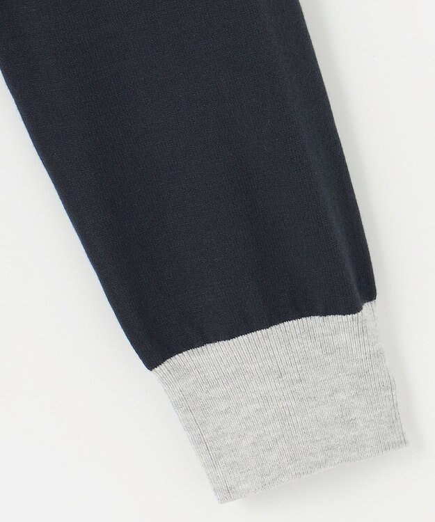 23区GOLF 【WOMEN】【ウォッシャブル】カラーブロックモックネック ニット ネイビー系1