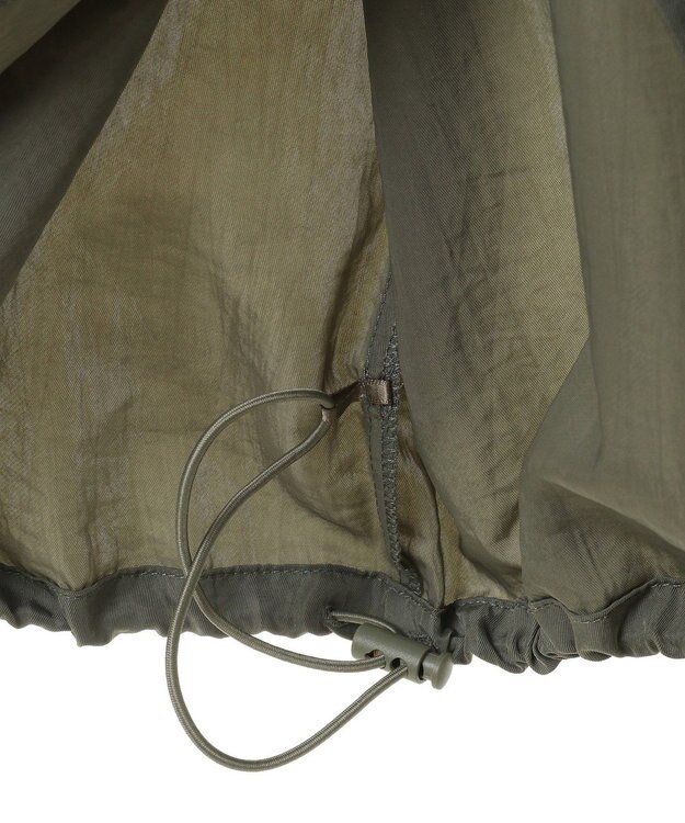 Green Parks フロントＺｉｐコクーンスカート Khaki