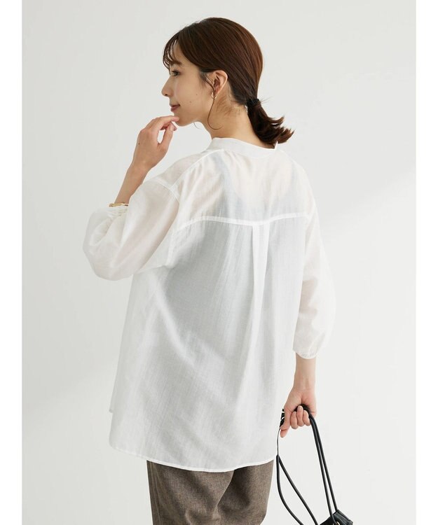 Green Parks ・ＥＬＥＮＣＡＲＥ　ＤＵＥ　ドロストスリーブチュニック Off White