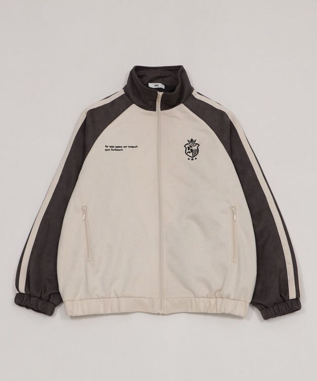 WEGO 【ユニセックス着用ITEM】フェイクスウェードトラックジャケット グレー