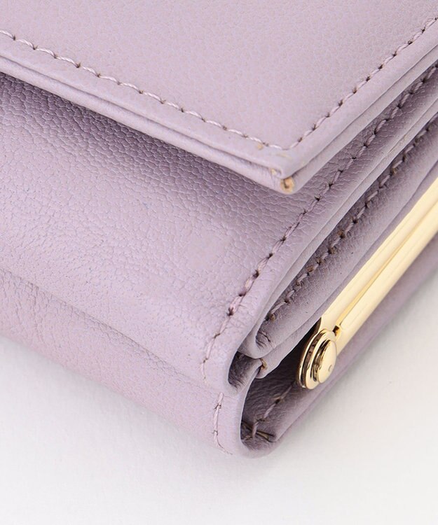 UNBILLION perche ジェムストーンがま口3つ折り財布 ラベンダー