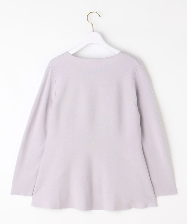 ANY SIS 【WEB・一部店舗限定】ペプラム ニット ラベンダー