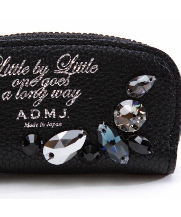 A.D.M.J. モーツァルト クリスタルソーイングコインケース BLACK