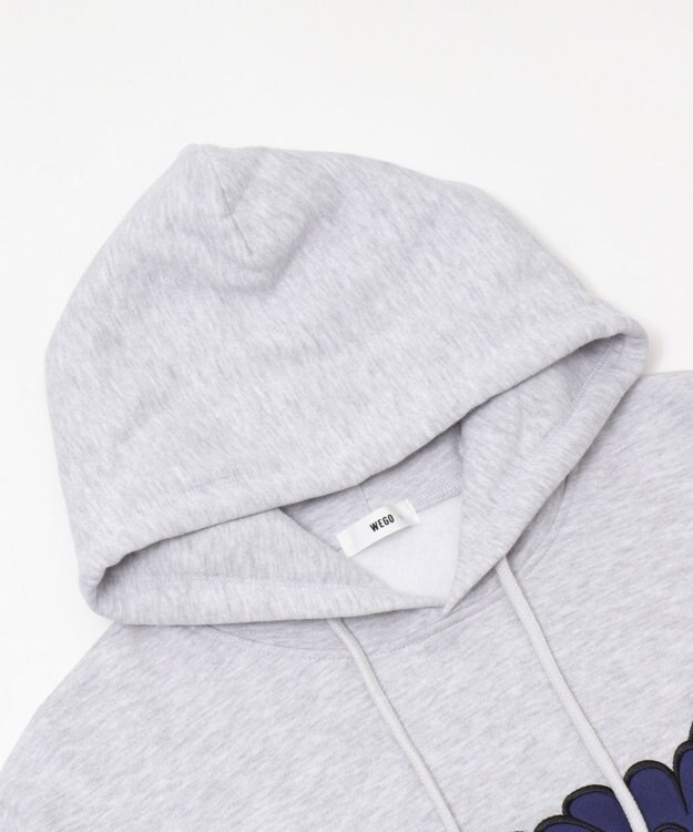 WEGO 【ユニセックス着用ITEM/SMLサイズ展開】グラフィックロゴプルパーカー グレーその他