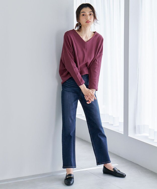 ANY 【ストレッチ】コンフォート美脚 デニムパンツ フェードインディゴ