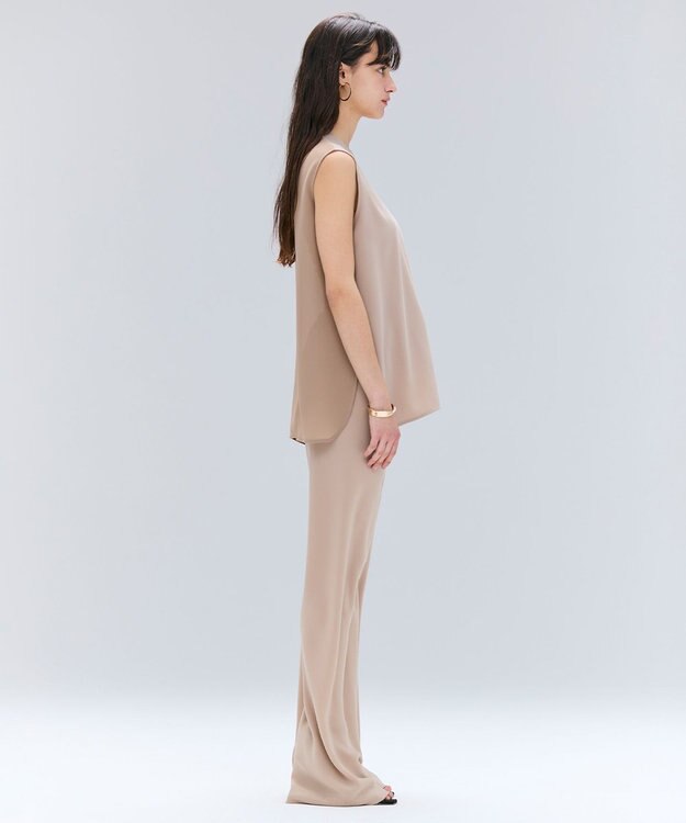 BEIGE， 【洗える・STORY 10月号掲載】FLEUR / ウエストゴムイージーワイドパンツ Beige