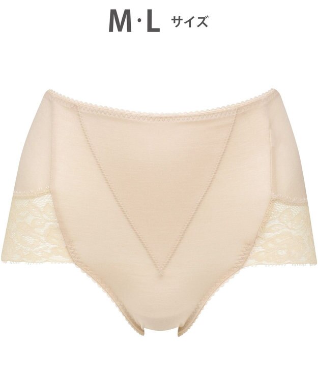 WACOAL 【美ショーツ】 はきこみ丈ふかめ おなか押さえ設計 オーガニックコットン混素材(本体) レディース PPG185 /ワコール ベージュ