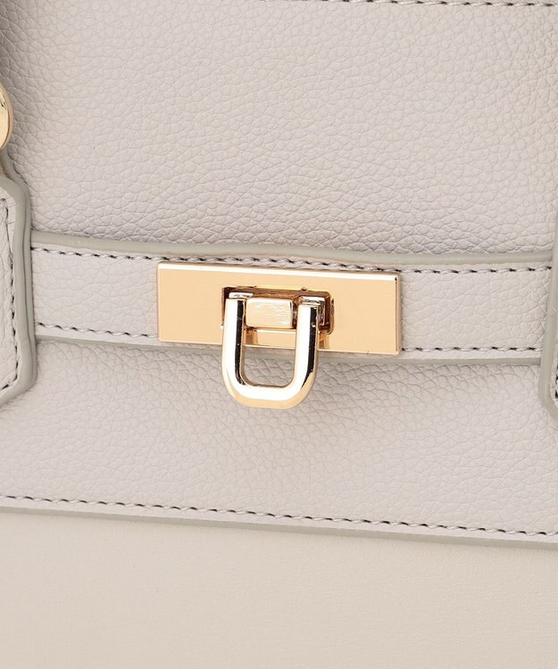 ANY 【2WAY】ラインベルトハンドバッグ ライトグレー