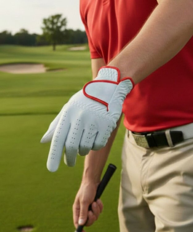 ORuKuBET GOLF - KERI (MEN)【左手用・グリップ力・全天候対応・日本製】 レッド