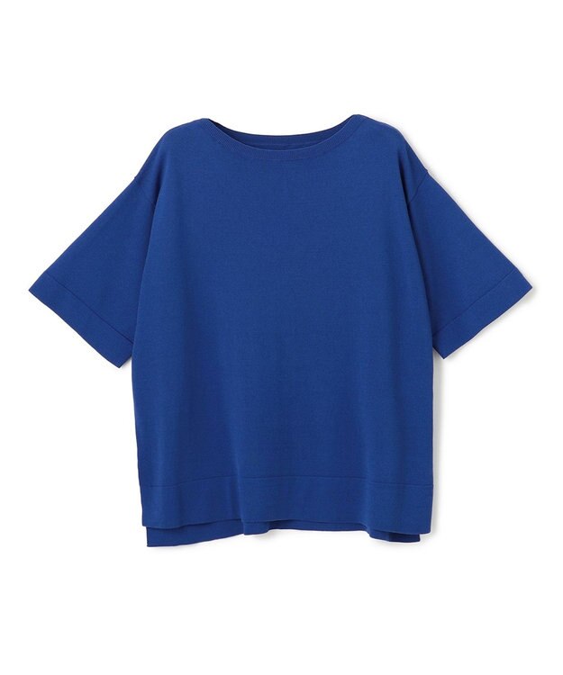 UNFILO L スゴ機能美 ハーフスリーブ ニット [NEW]ブルー