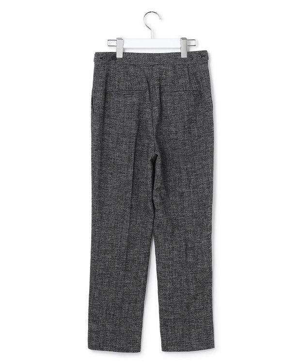 ICB L 【先行予約】ミックスブッチャー クロップドパンツ ブラック×オフホワイト