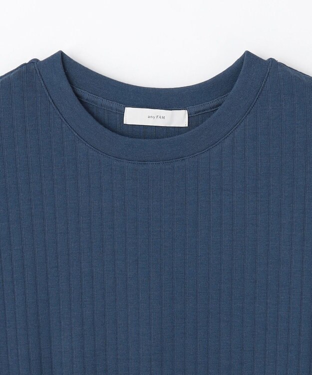 ANY 汗ジミ防止テレコワンピース ダークブルー