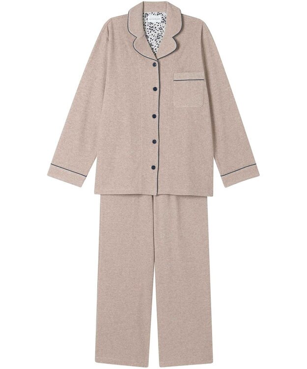 une nana cool 【綿混】コットンパイルパジャマMADEWITHLIBERTYFABRIC ベージュ